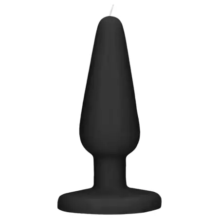Scandalous - gyertya - anál plug - fekete (50g)
