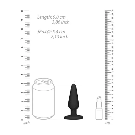 Scandalous - gyertya - anál plug - fekete (50g)