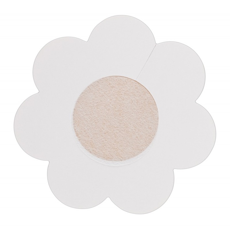 Cottelli Nipple Cover - virág mellbimbó tapasz - natúr (12db) 29583 termék bemutató kép