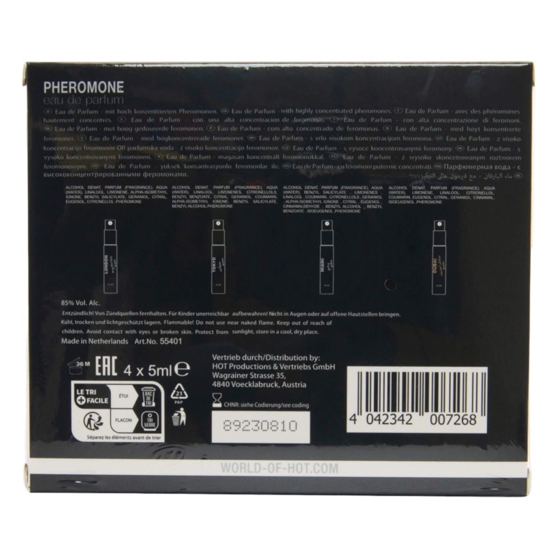HOT LMTD parfüm csomag férfiaknak (4x5ml) 91717 termék bemutató kép