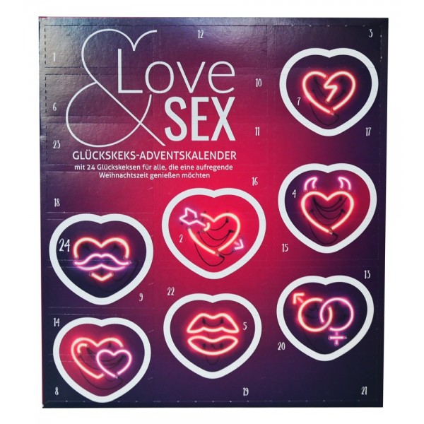 Love & Sex - szerencsesüti Adventi naptár - német nyelven (24 részes)
