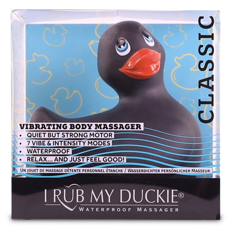 My Duckie Classic 2.0 - játékos kacsa vízálló csiklóvibrátor (fekete) 30349 termék bemutató kép
