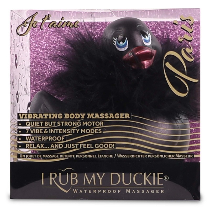 My Duckie Paris 2.0 - játékos kacsa vízálló csiklóvibrátor (fekete) 30298 termék bemutató kép